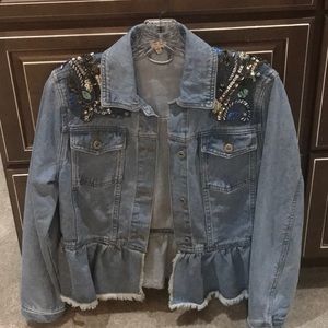 Reba Jean Jacket with Peplum
